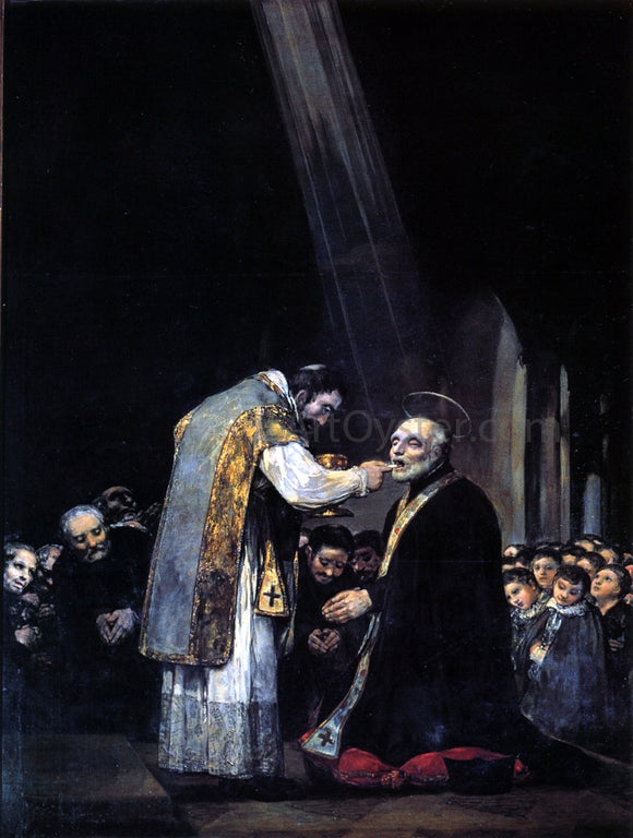  Francisco Jose de Goya Y Lucientes The Last Communion of St Joseph of Calasanz - Canvas Art Print