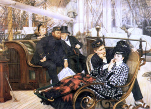  James Tissot The Last Evening - Canvas Art Print