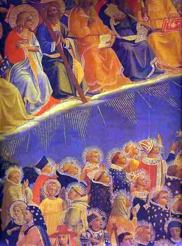  Fra Angelico The Last Judgement (detail 1) - Canvas Art Print