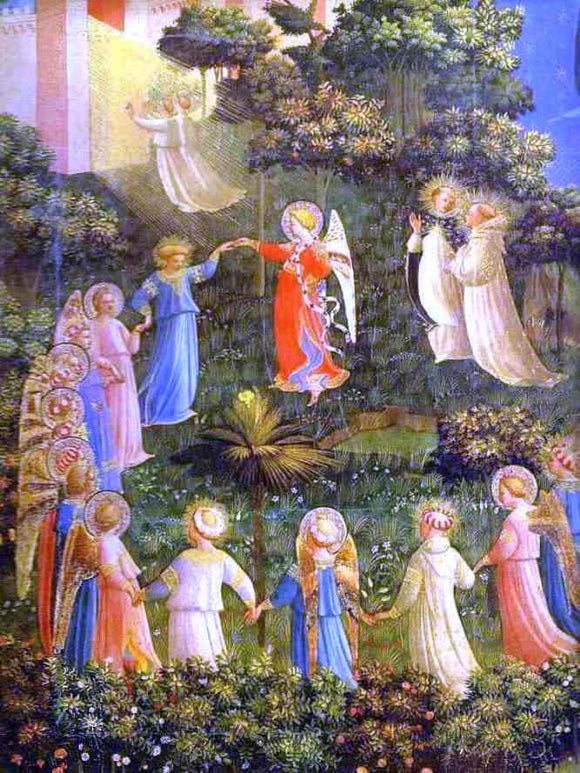 Fra Angelico The Last Judgement (detail 2) - Canvas Art Print