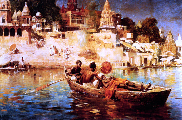  Edwin Lord Weeks The Last Voyage: A Souvenir of the Ganges - Canvas Art Print
