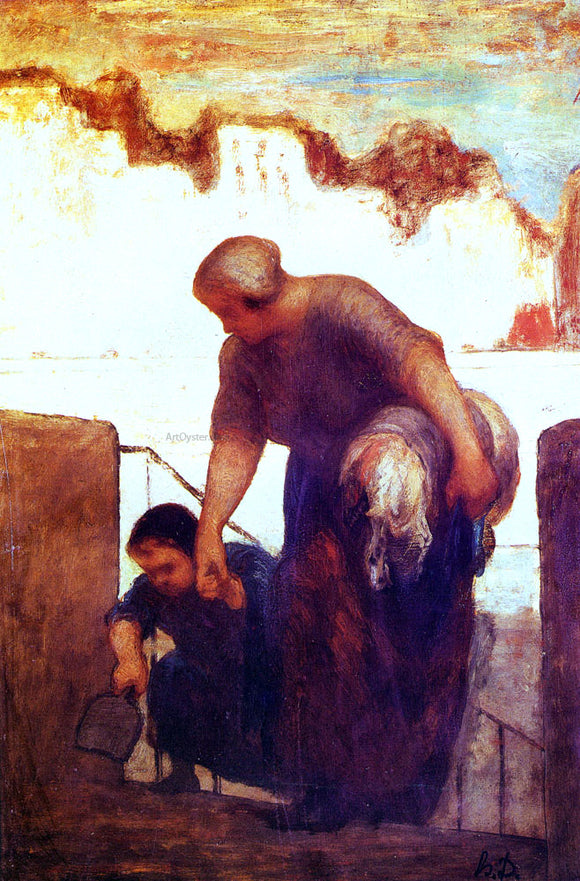  Honore Daumier The Laundress - Canvas Art Print