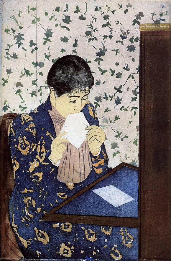  Mary Cassatt The Letter - Canvas Art Print