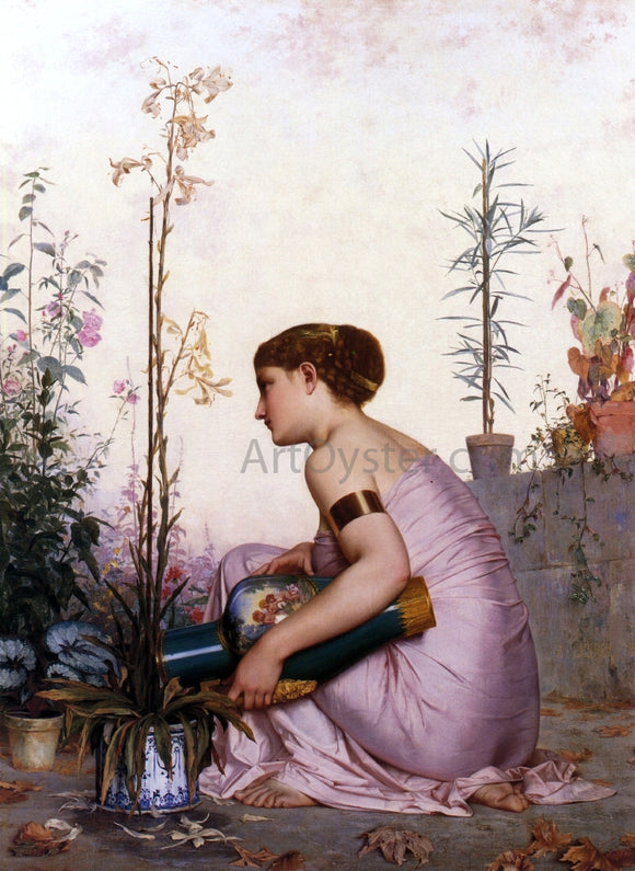  Adolphe Alexander Lesrel The Lily is Dead (also known as Le lis et mort) - Canvas Art Print
