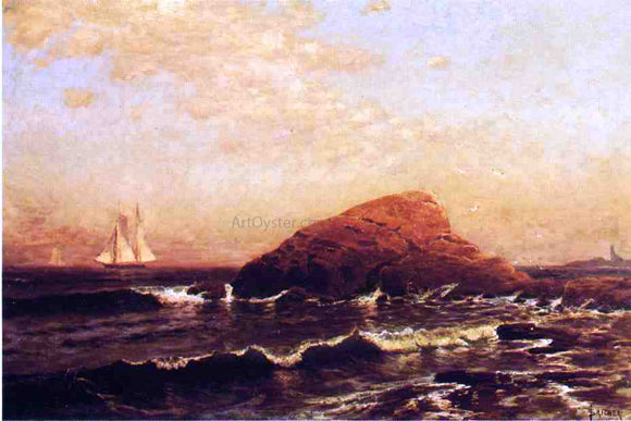  Alfred Thompson Bricher The Lion Rock, Newport - Canvas Art Print