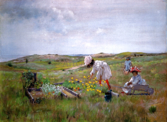  William Merritt Chase The Little Garden - Canvas Art Print