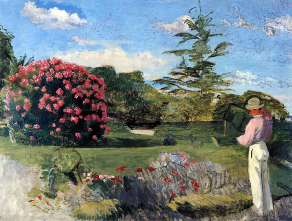  Jean Frederic Bazille The Little Gardener - Canvas Art Print
