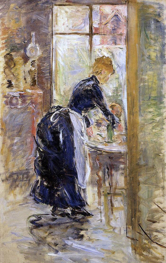  Berthe Morisot The Little Maid Servant - Canvas Art Print