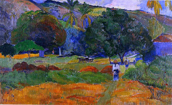  Paul Gauguin The Little Valley - Canvas Art Print
