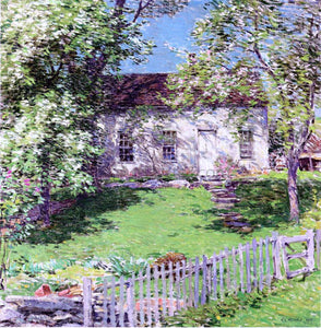  Willard Leroy Metcalf A Little White House - Canvas Art Print