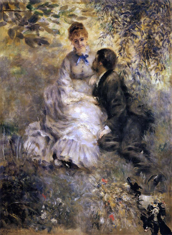  Pierre Auguste Renoir The Lovers - Canvas Art Print