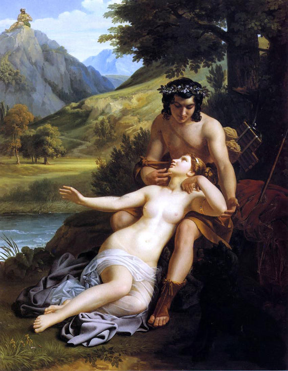  Alexandre Charles Guillemot The Loves of Acis and Galatea - Canvas Art Print