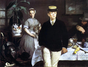  Edouard Manet The Lucheon (also known as The Luncheon in the Studio) - Canvas Art Print