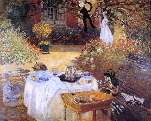  Claude Oscar Monet The Luncheon - Canvas Art Print