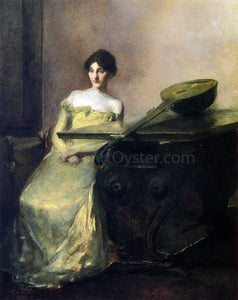  Thomas Wilmer Dewing The Lute - Canvas Art Print
