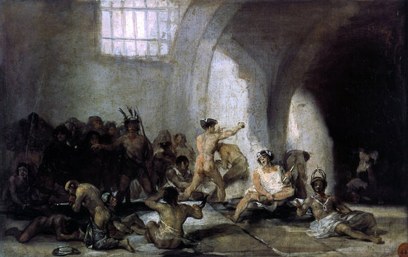  Francisco Jose de Goya Y Lucientes The Madhouse - Canvas Art Print