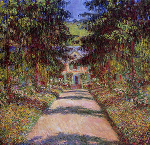  Claude Oscar Monet The Main Path at Giverny - Canvas Art Print
