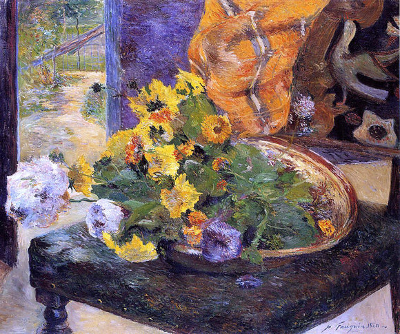  Paul Gauguin The Makings of a Bouquet - Canvas Art Print