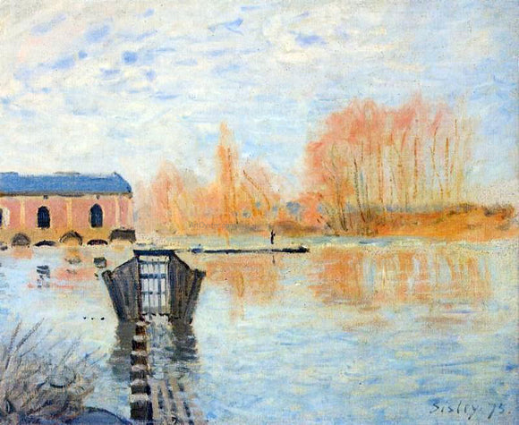  Alfred Sisley The Marly Machine and the Dam - Canvas Art Print