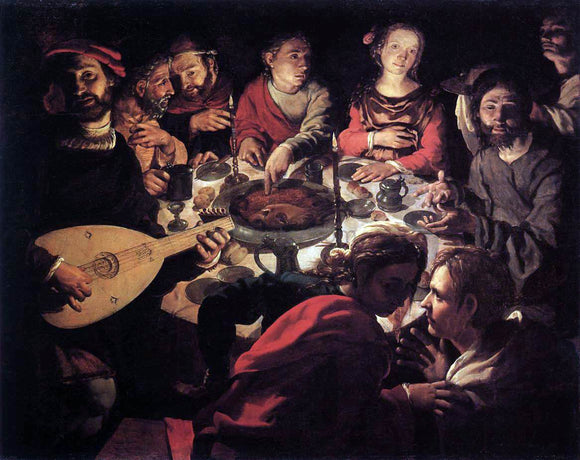  Jan Cornelisz Vermeyen The Marriage at Cana - Canvas Art Print