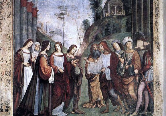  Francesco Francia The Marriage of St Cecily - Canvas Art Print