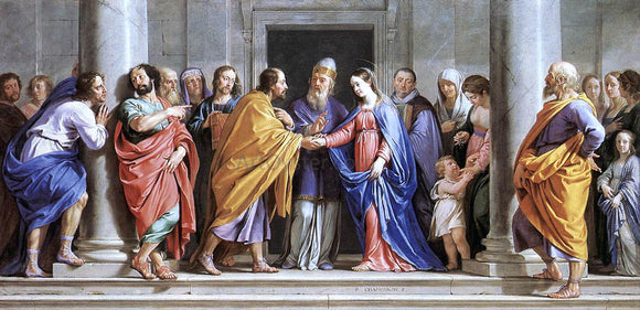  Philippe De Champaigne The Marriage of the Virgin - Canvas Art Print