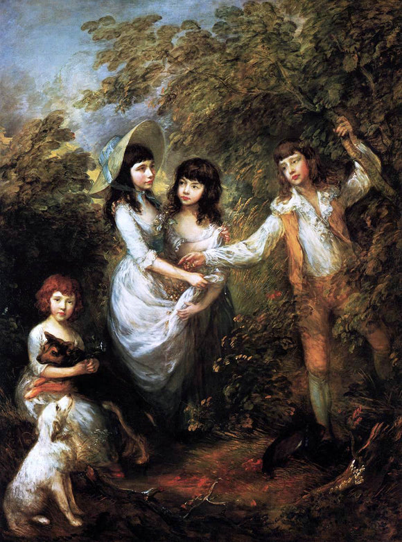  Thomas Gainsborough The Marsham Children - Canvas Art Print