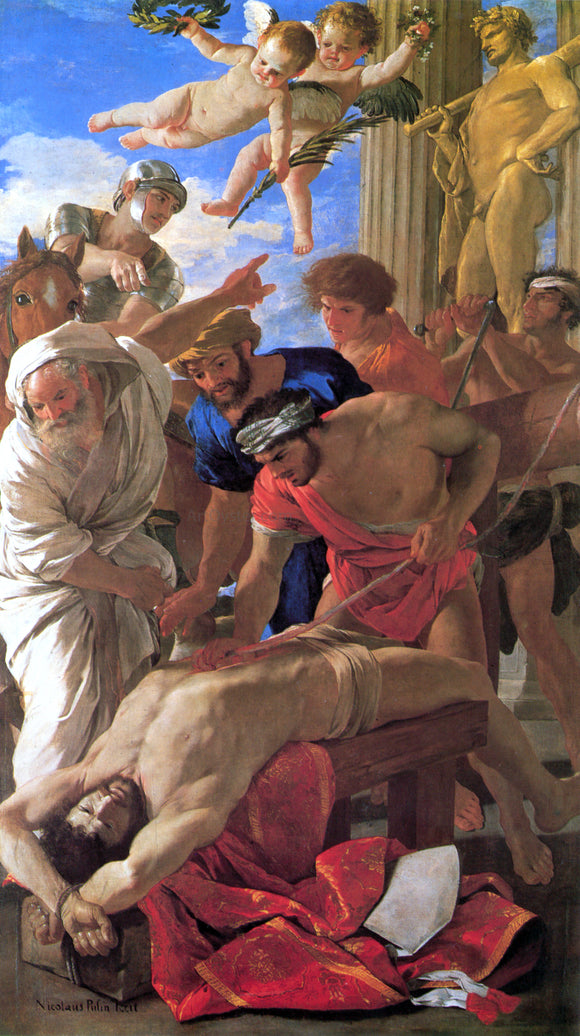  Nicolas Poussin The Martyrdom of St Erasmus - Canvas Art Print