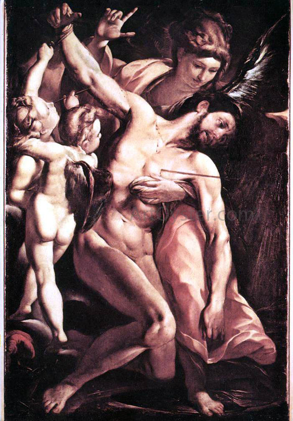  Giulio Cesare Procaccini The Martyrdom of St Sebastian - Canvas Art Print