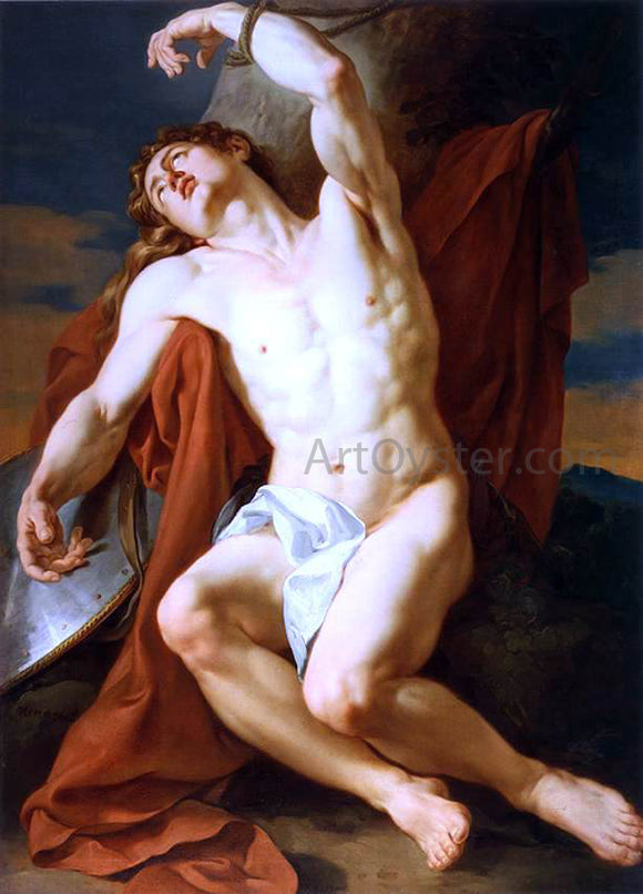  Francois-Guillaume Menageot The Martyrdom of St Sebastian - Canvas Art Print