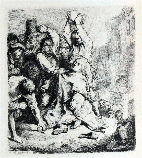 Rembrandt Van Rijn The Martyrdom of St. Stephen - Canvas Art Print