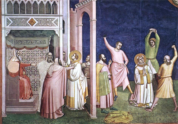  Bernardo Daddi The Martyrdom of St Stephen - Canvas Art Print