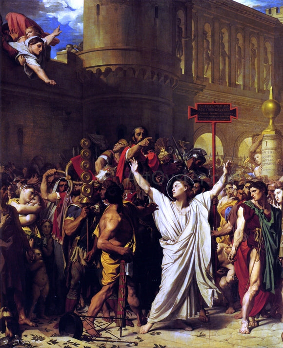  Jean-Auguste-Dominique Ingres The Martyrdom of St. Symphorian - Canvas Art Print