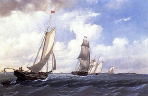  William Bradford The ' Mary' of Boston Returning to Port - Canvas Art Print