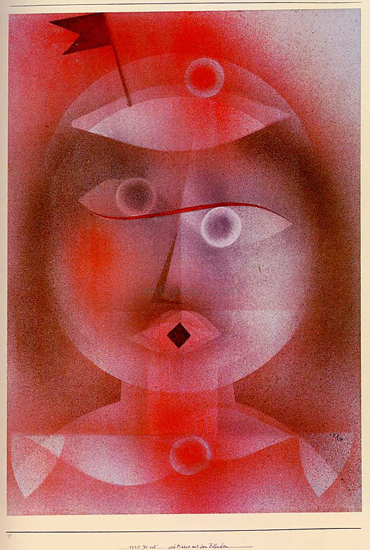  Paul Klee The Mask with the Little Flag - Canvas Art Print