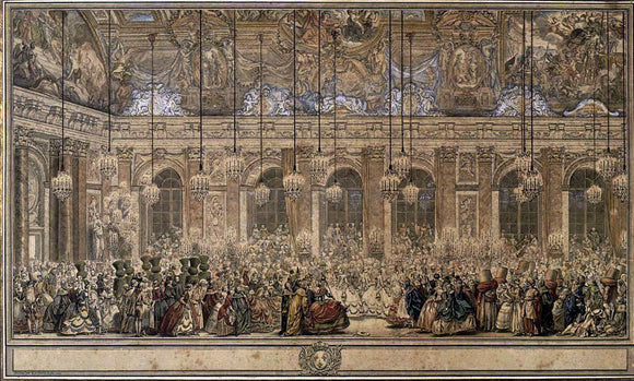  II Charles-Nicolas Cochin The Masked Ball Given by the King - Canvas Art Print