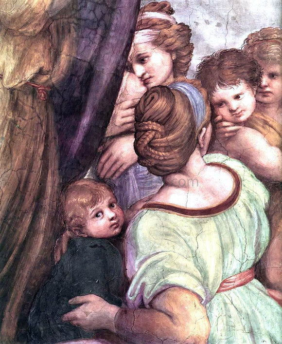  Raphael The Mass at Bolsena (detail 4) (Stanza di Eliodoro) - Canvas Art Print