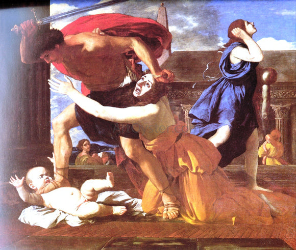  Nicolas Poussin The Massacre of the Innocents - Canvas Art Print