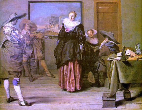  Pieter Codde The Meagre Company - Canvas Art Print