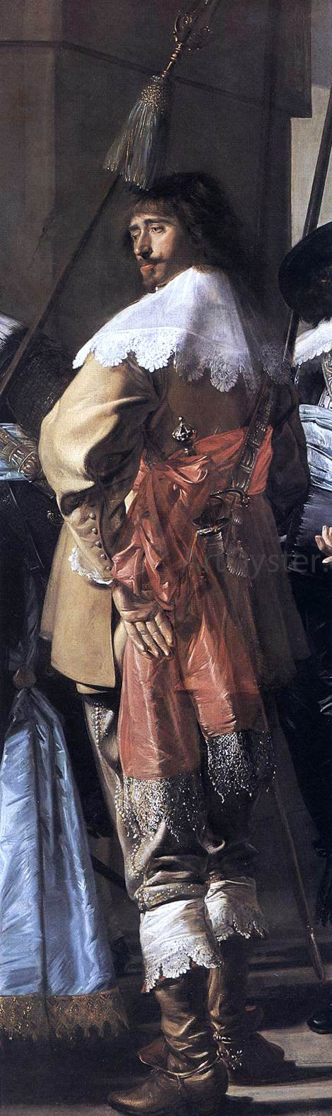  Frans Hals The Meagre Company [detail] - Canvas Art Print
