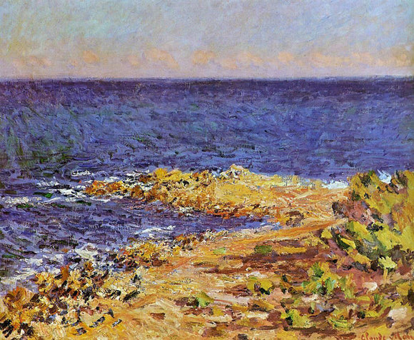  Claude Oscar Monet The Meditarranean at Antibes - Canvas Art Print