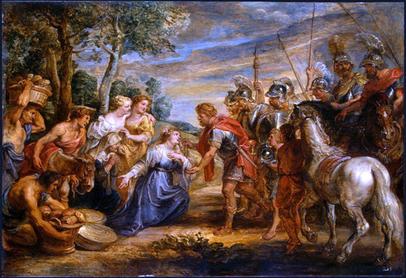  Peter Paul Rubens The Meeting of David and Abigail - Canvas Art Print