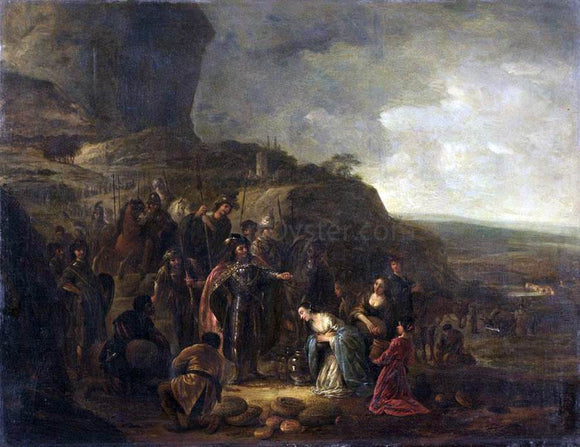 The Elder Jacob Willemsz De Wet The Meeting of David and Abigail - Canvas Art Print