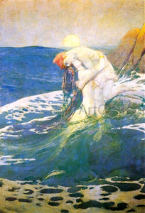  Howard Pyle The Mermaid - Canvas Art Print