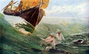  Edward Matthew Hale The Mermaid's Rock - Canvas Art Print