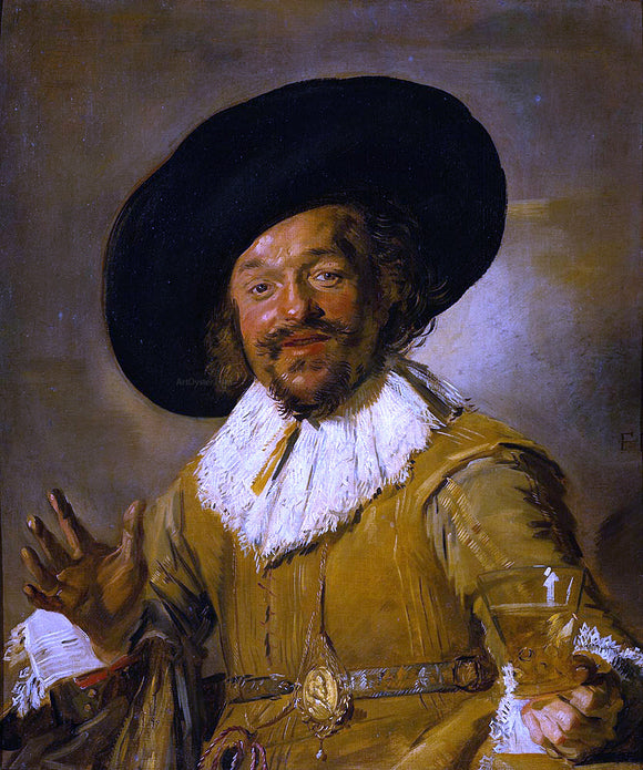  Frans Hals The Merry Drinker - Canvas Art Print