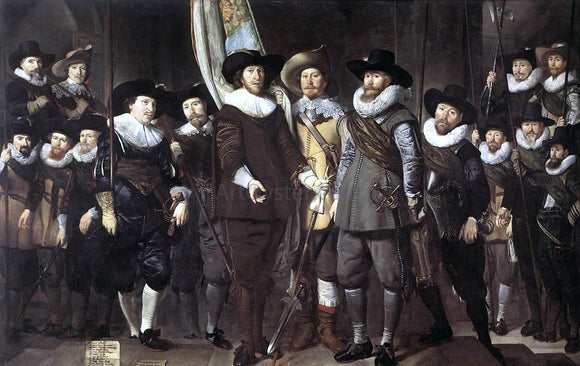  Thomas De Keyser The Militia Company of Captain Allaert Cloeck - Canvas Art Print