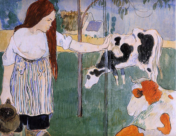  Paul Gauguin A Milkmaid - Canvas Art Print