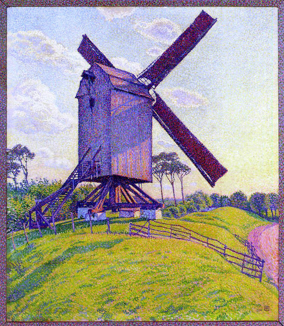 Theo Van Rysselberghe The Mill at Kelf - Canvas Art Print