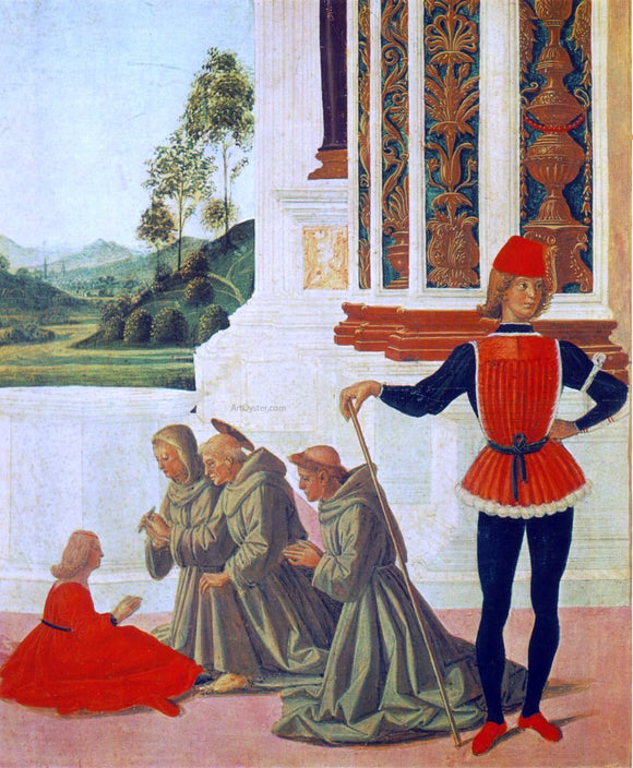  Pietro Perugino The Miracles of San Bernardino: The Healing of a Mute[detail] - Canvas Art Print